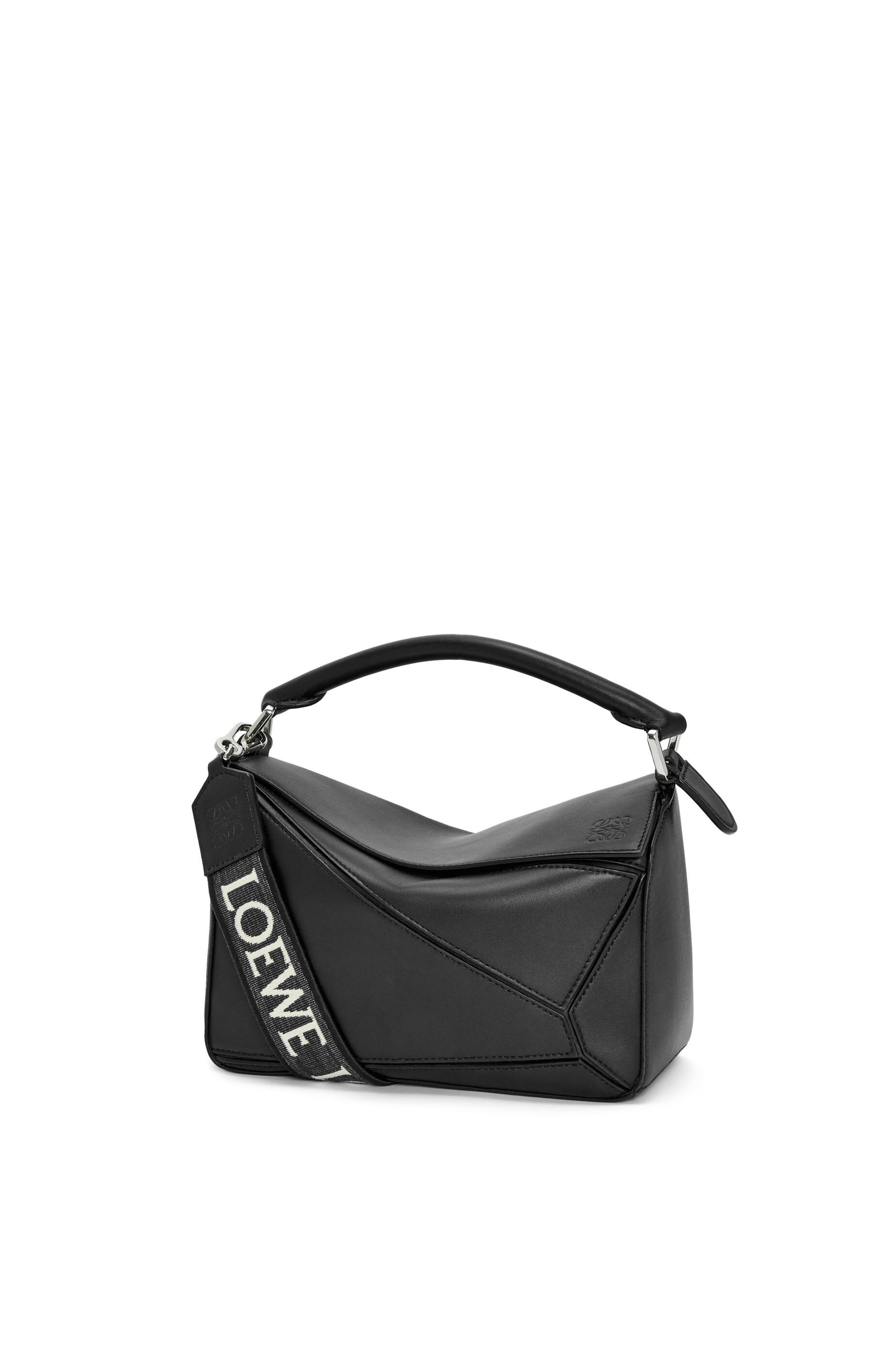 Loewe Mini Puzzle Satin Leather Shoulder Bag