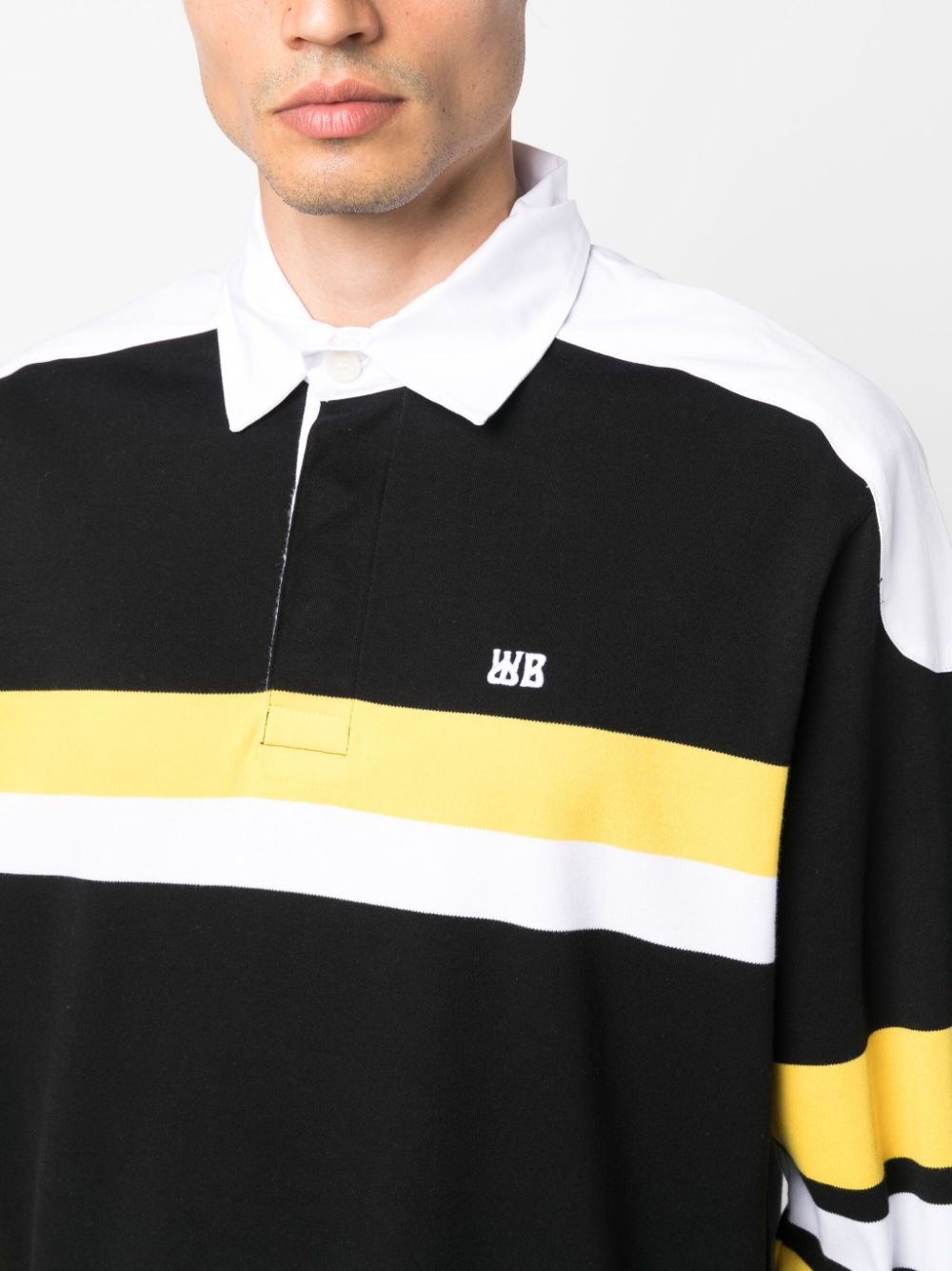 WALES BONNER Riff Polo ウェールズボナー WALES BONNER Riff organic cotton polo shirt | farfetch