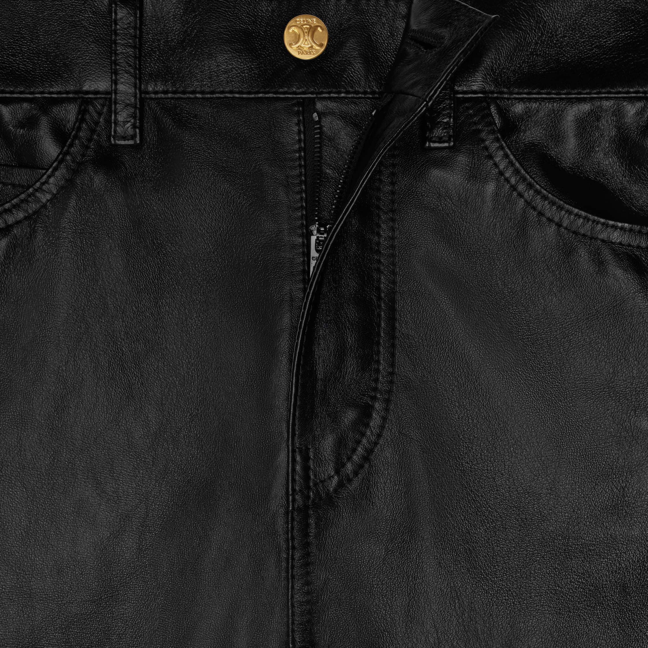 lulu jeans in soft lambskin - 4