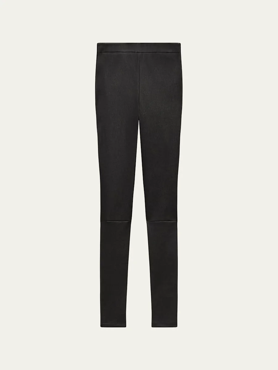 Adbelle High-Waist Leather Leggings - 1
