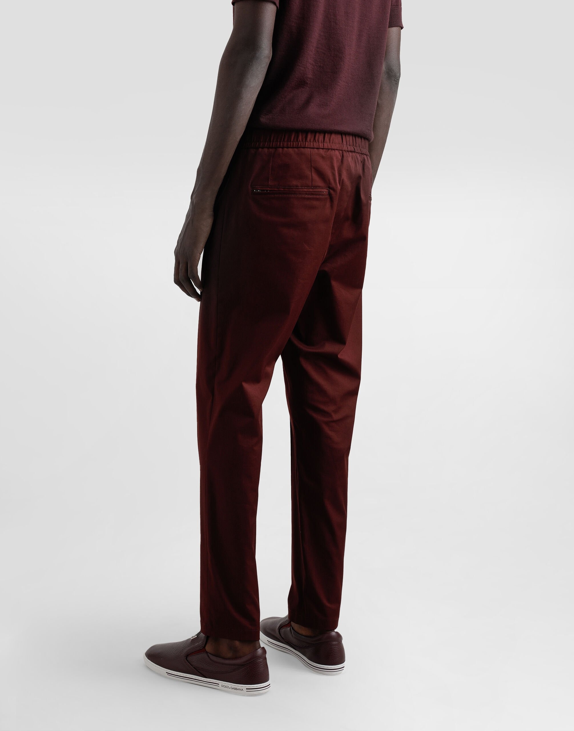 Cotton jogging pants with tag - 5