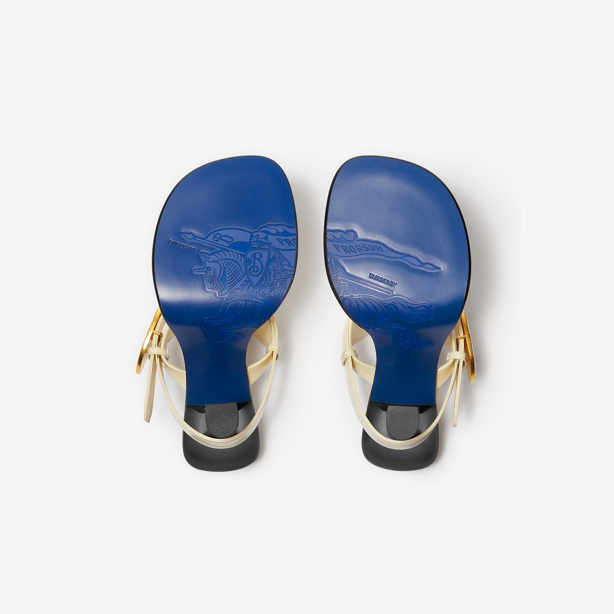 Burberry Leather Bay Sandals | REVERSIBLE