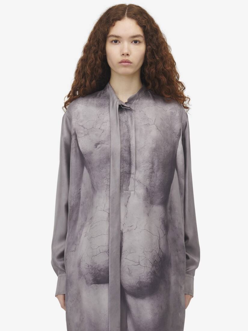 Sculpted Bum Mini Shirt Dress - 5