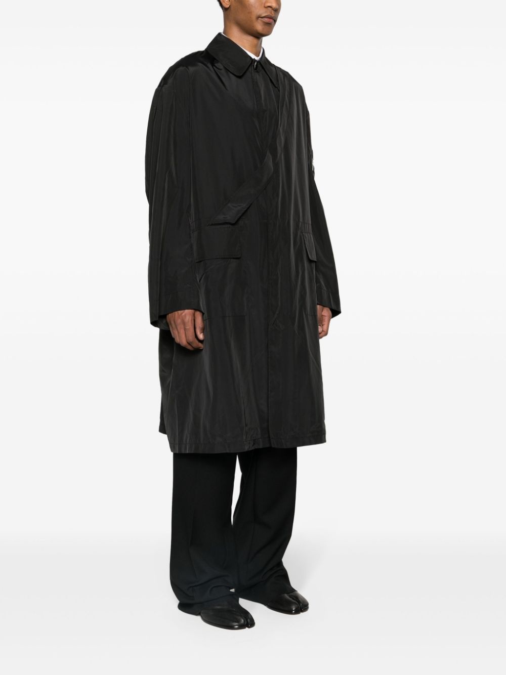 single-breasted padded coat - 4