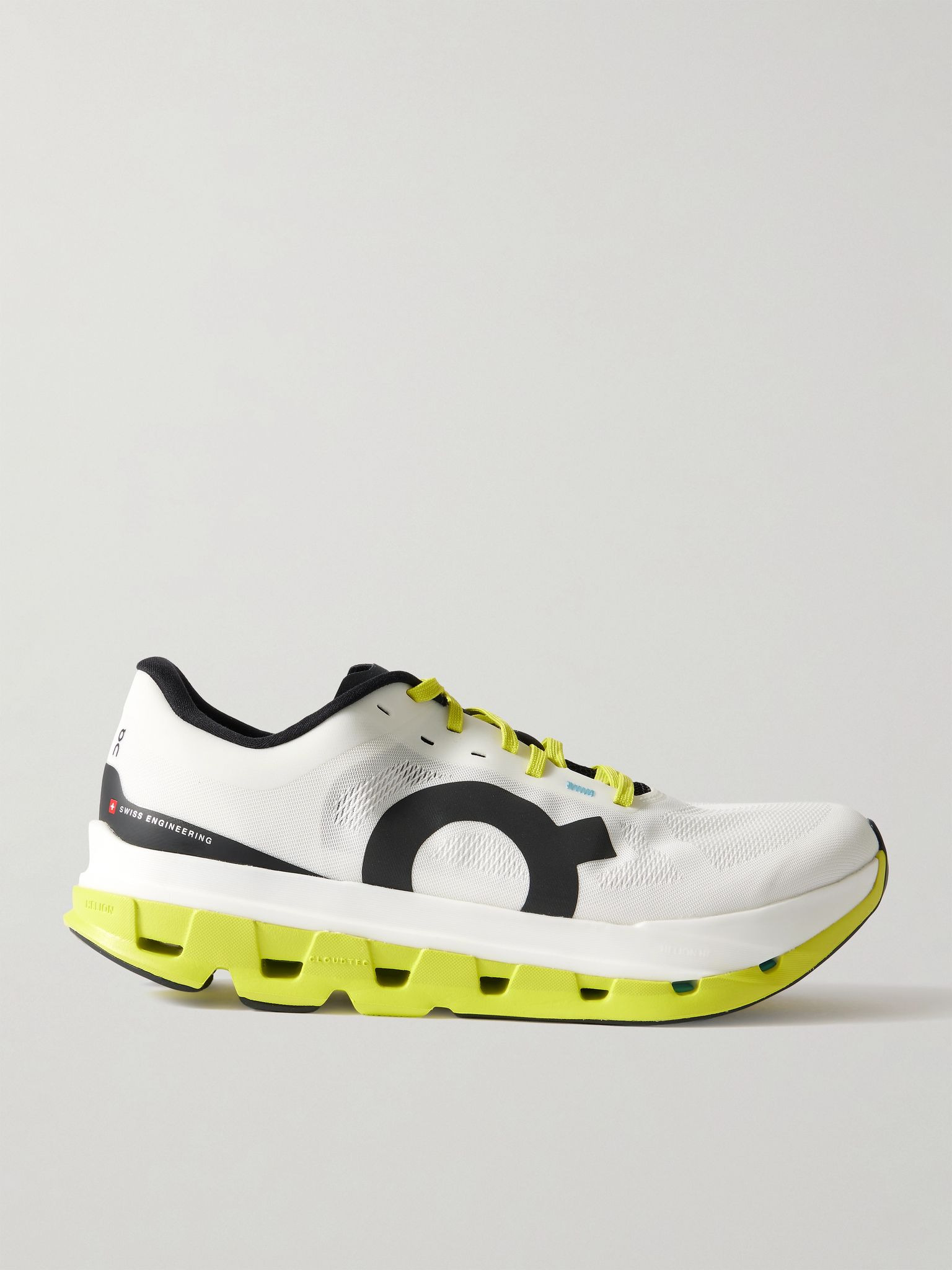 Cloudflow 5 Rubber-Trimmed Mesh Running Sneakers White - 1