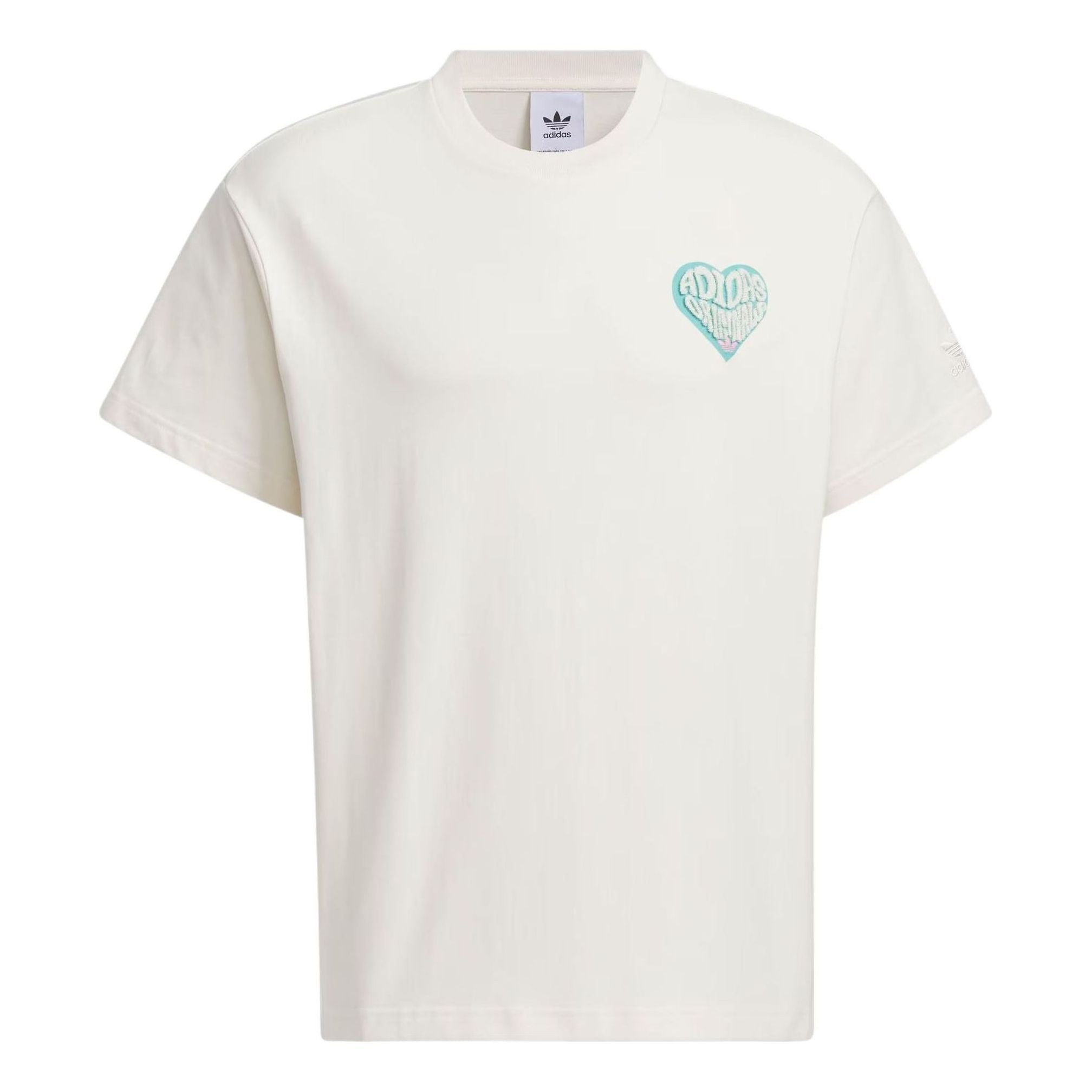 adidas originals V-Day Short Sleeve T-Shirt (Gender Neutral) 'White' JE3469 - 1