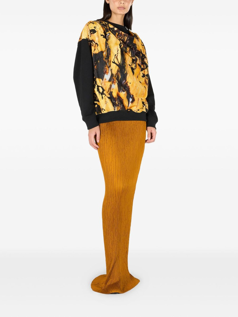 Roberto Cavalli marble-print sweatshirt outlook