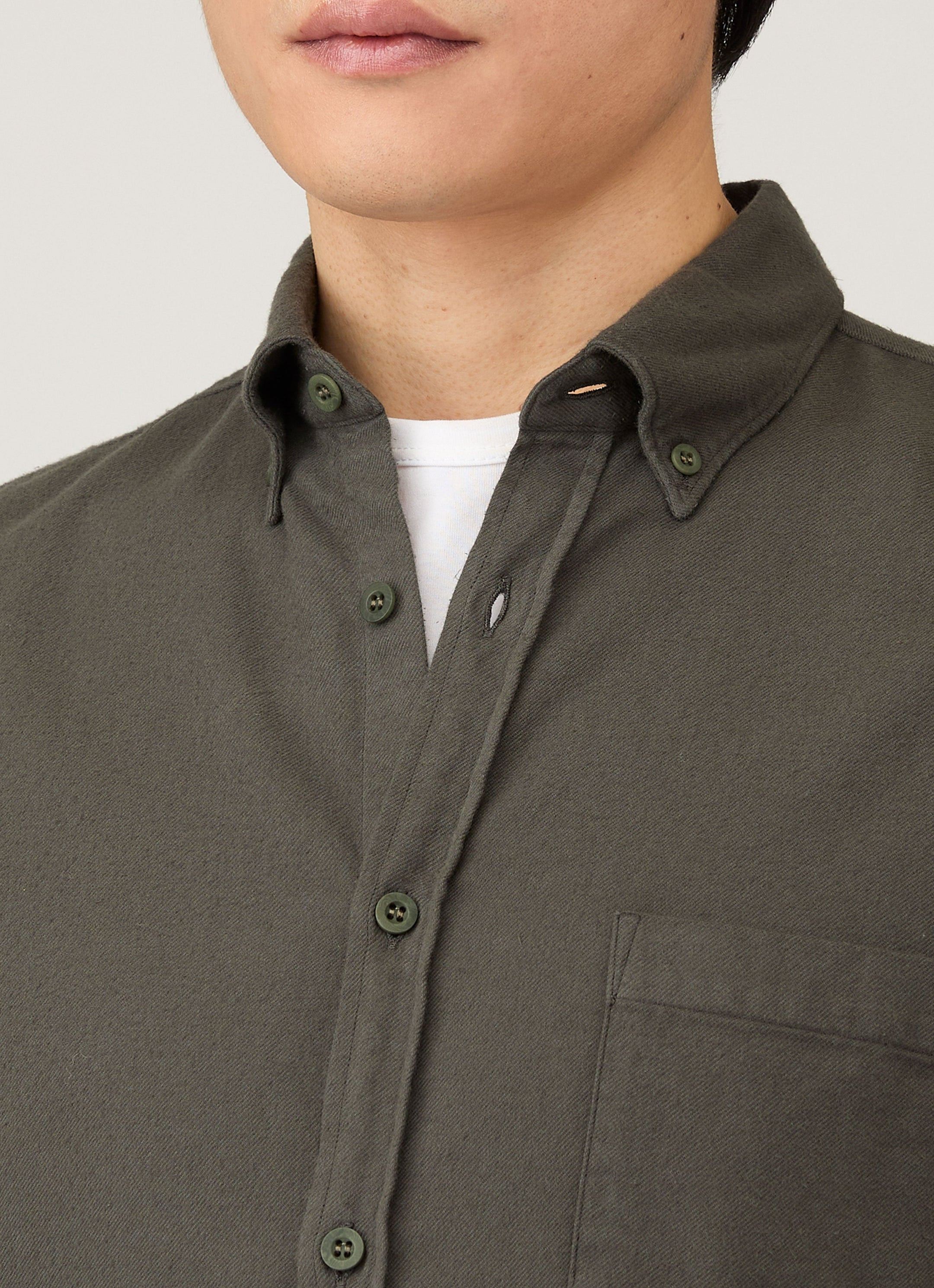 Button Down Flannel Shirt - 6