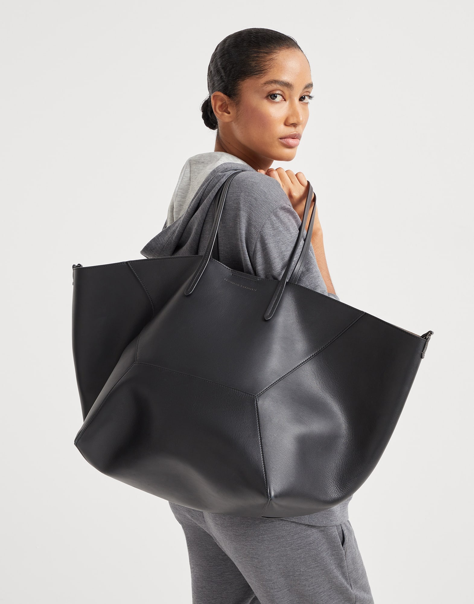 BC Duo large bag in calfskin with monili - 4