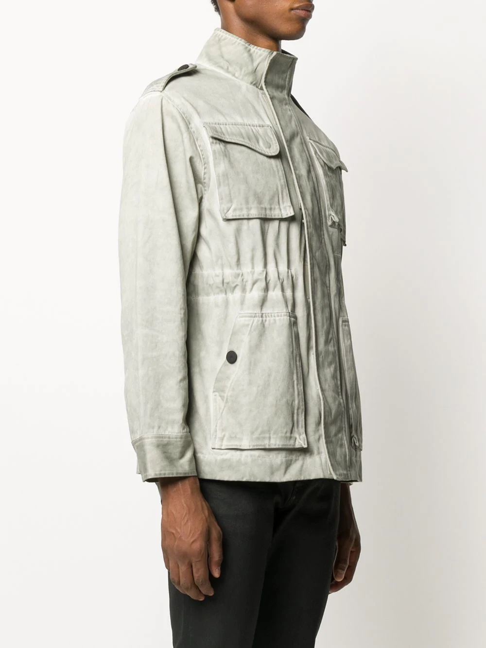 single-breasted utility jacket - 3