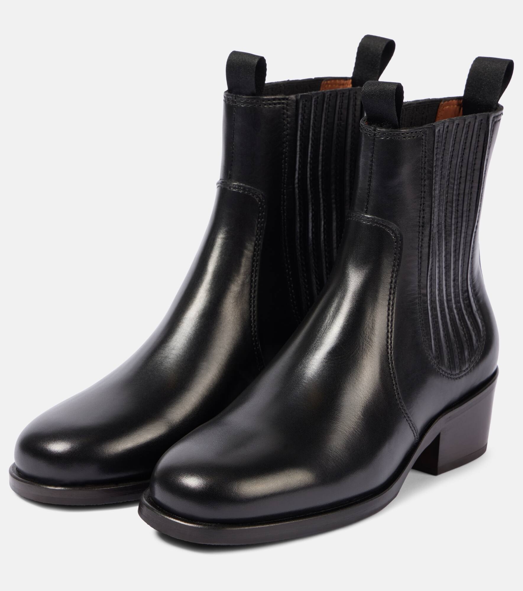Leather Chelsea boots - 4