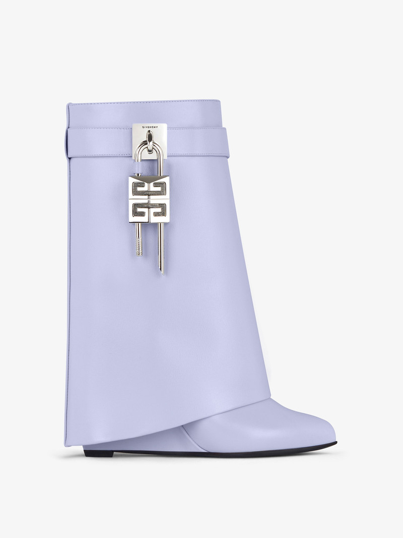 SHARK LOCK ANKLE BOOTS IN LEATHER 1