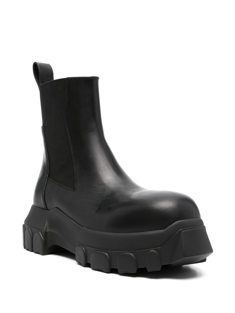 Rick Owens leather ankle boots outlook