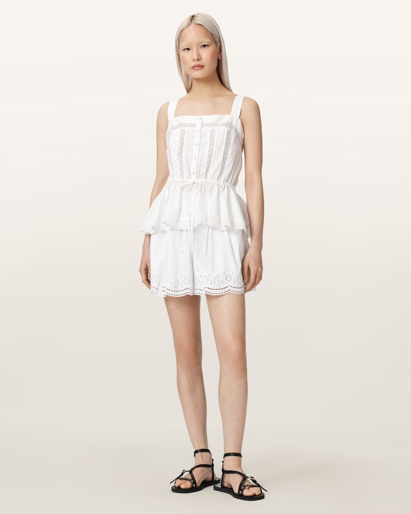 ALLSAINTS MARIE HIGH WAISTED COTTON SHORTS outlook