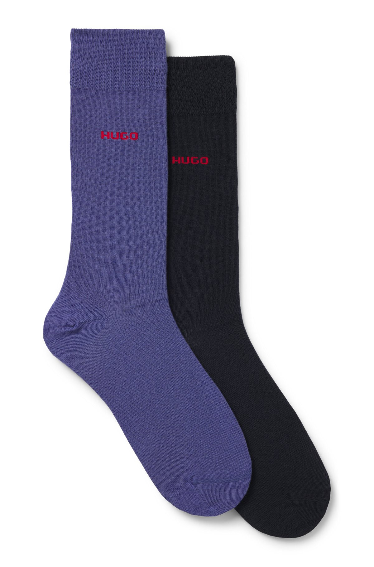 TWO-PACK OF REGULAR-LENGTH SOCKS IN STRETCH FABRIC - 1