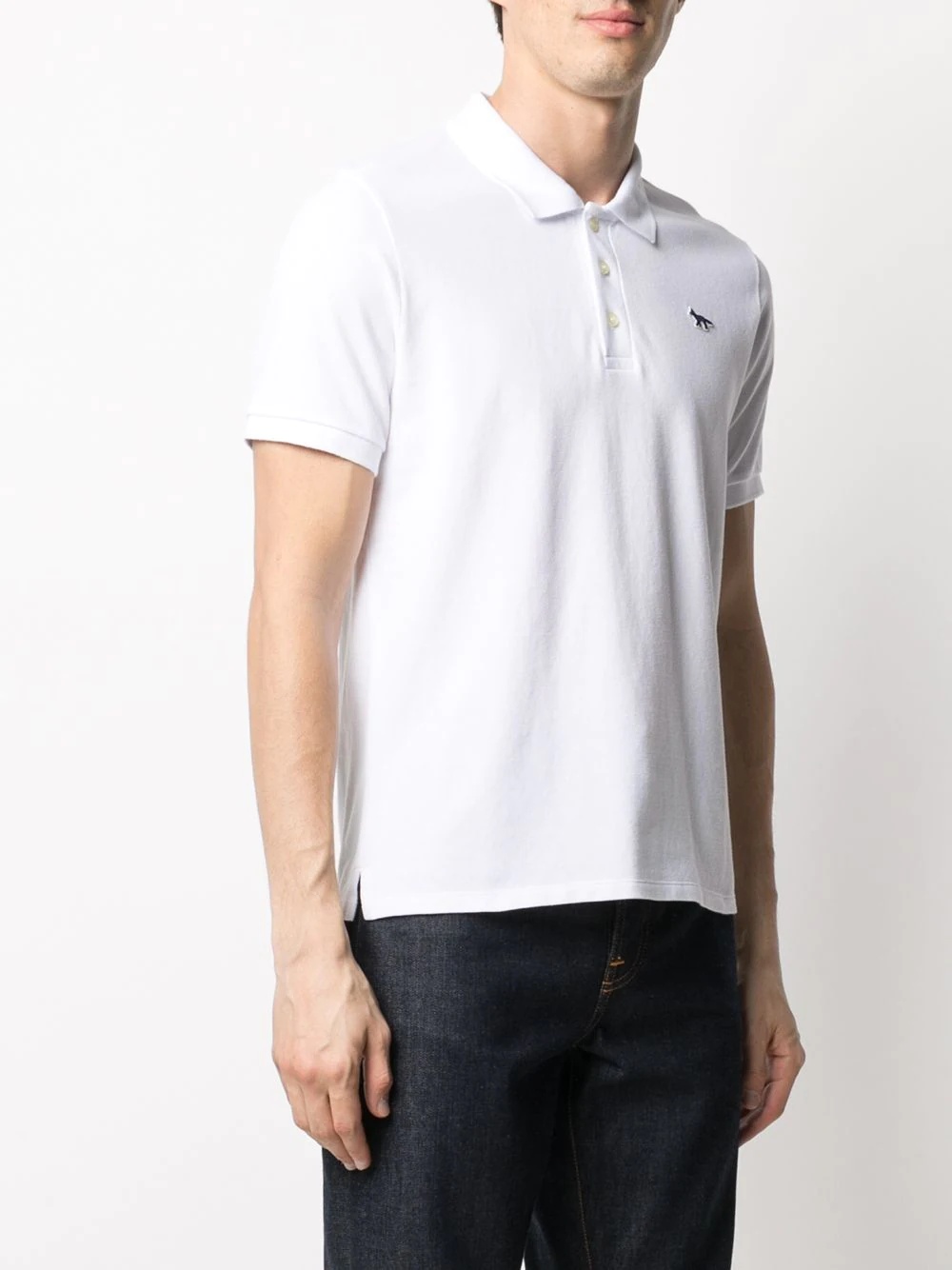 logo embroidered polo shirt - 3