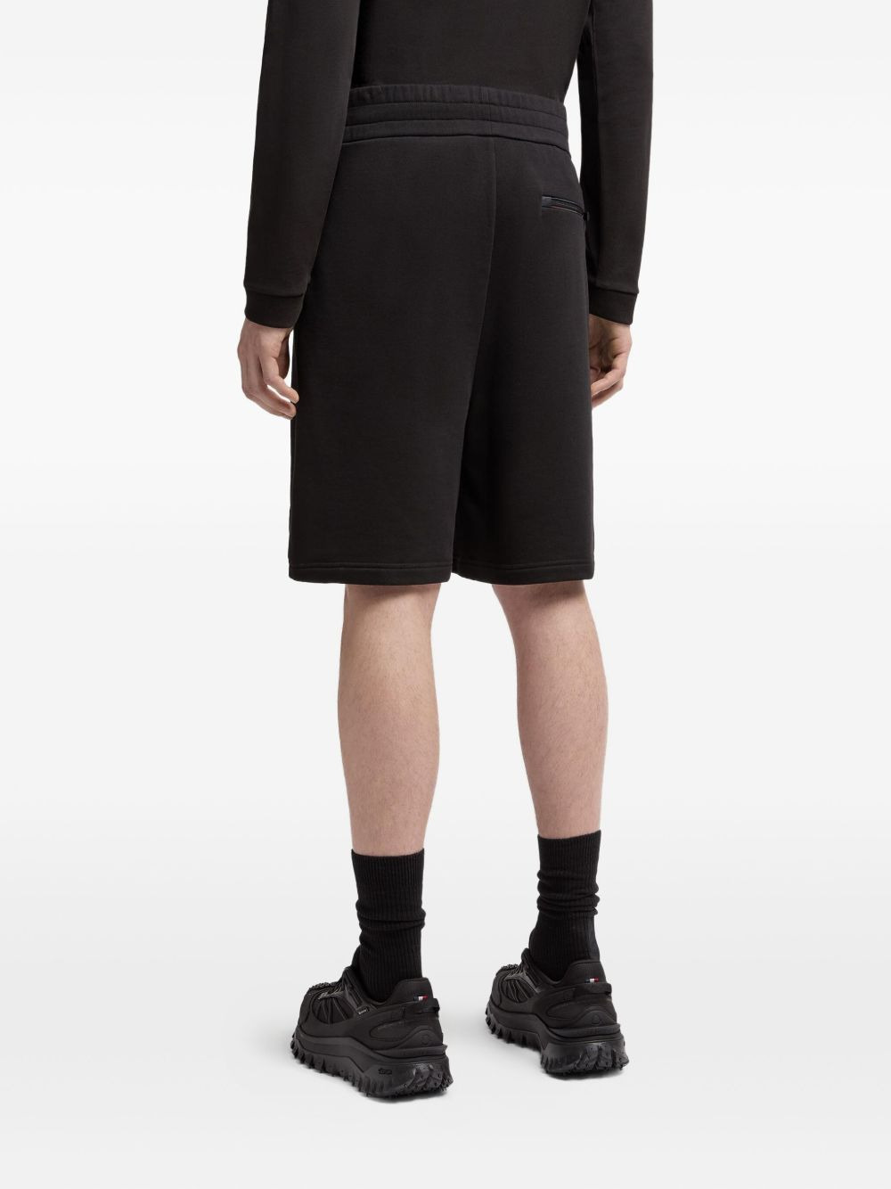 elasticated-waist cotton shorts - 3