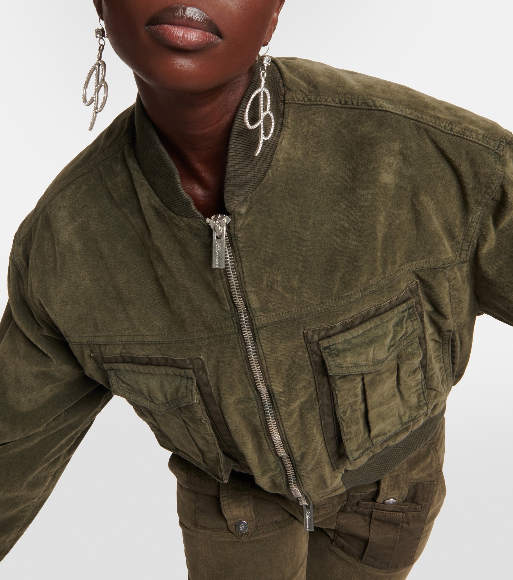 Velvet bomber jacket - 6