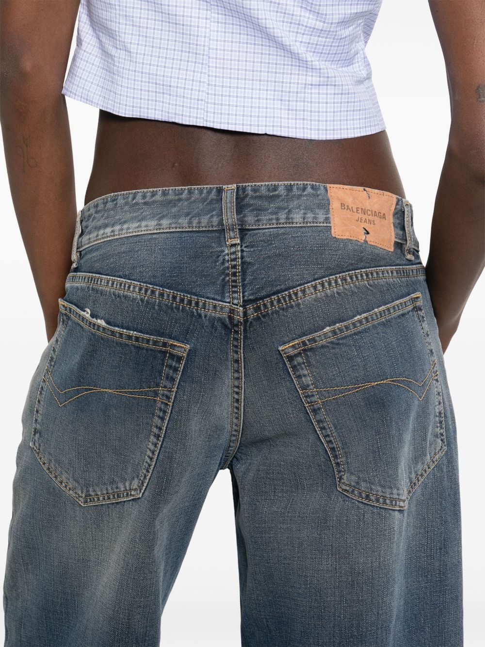 logo-patch jeans - 5