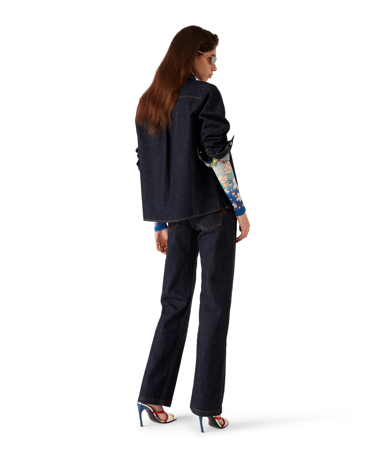 Denim Shirt with Logo Embroidery - 3