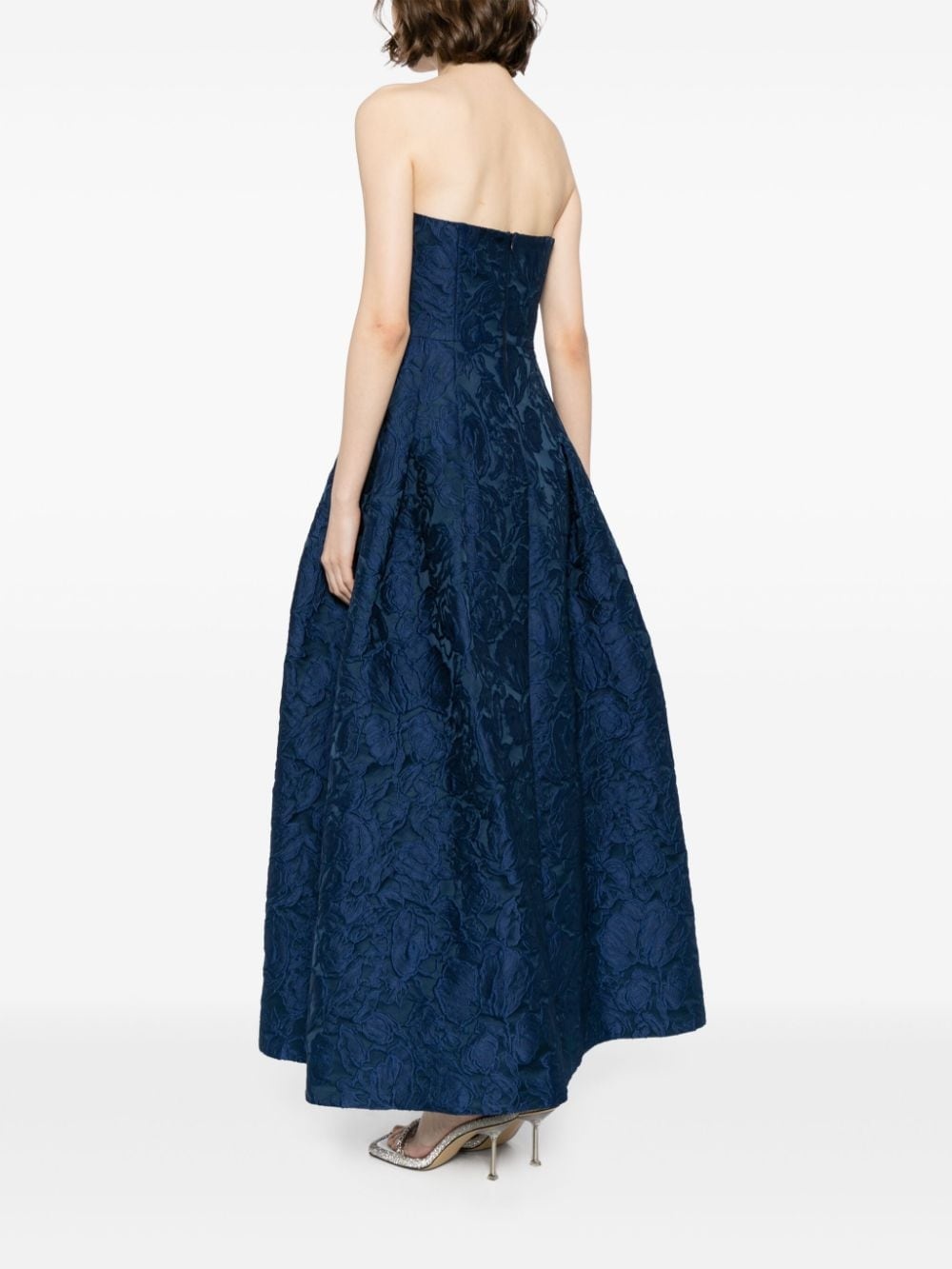 Belle floral-embroidered maxi dress - 4