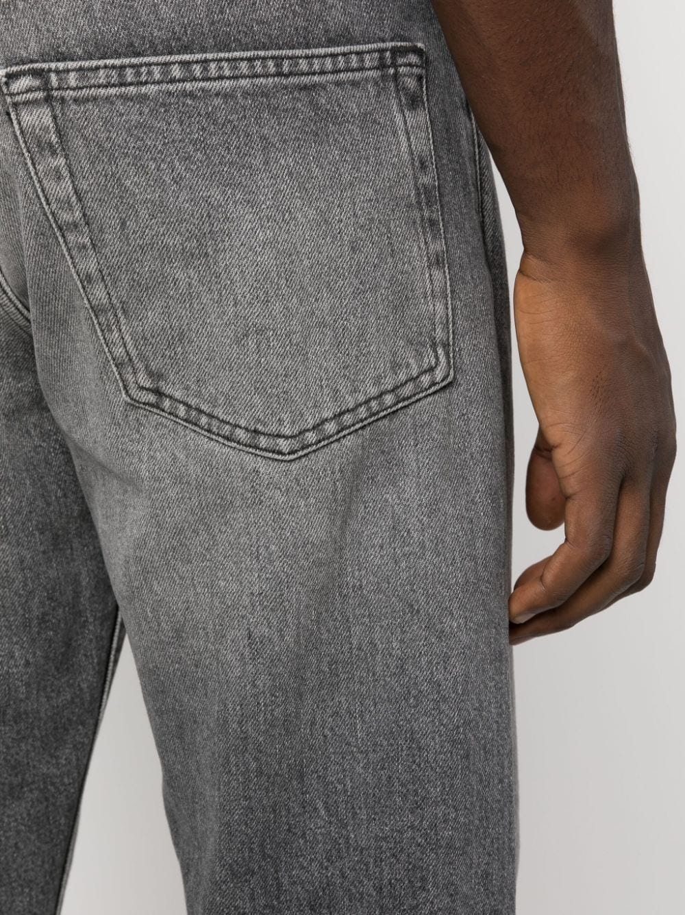 stonewashed cotton jeans - 5