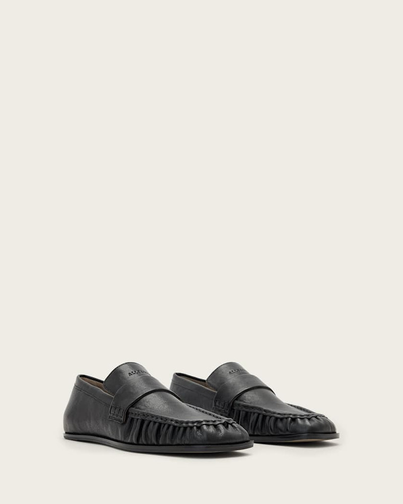 JULIE STUDDED LEATHER LOAFERS 3