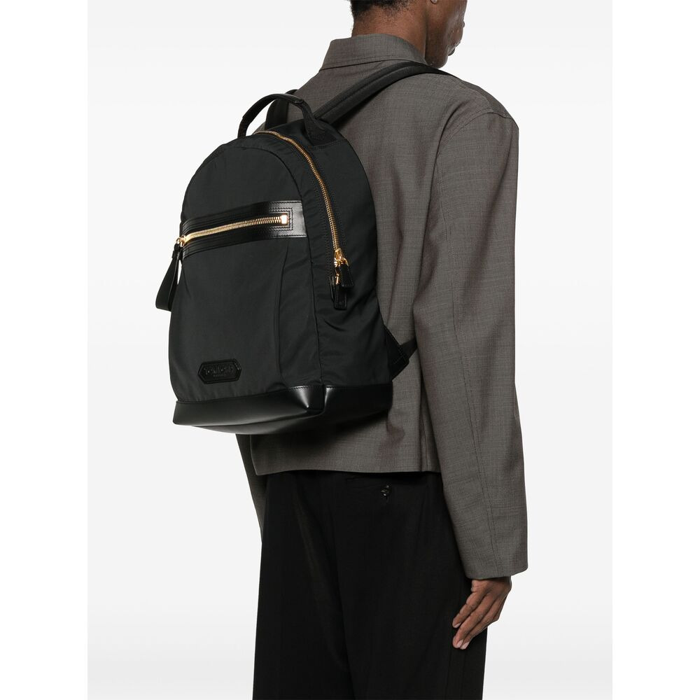 Tom Ford Black Backpacks Men - 3