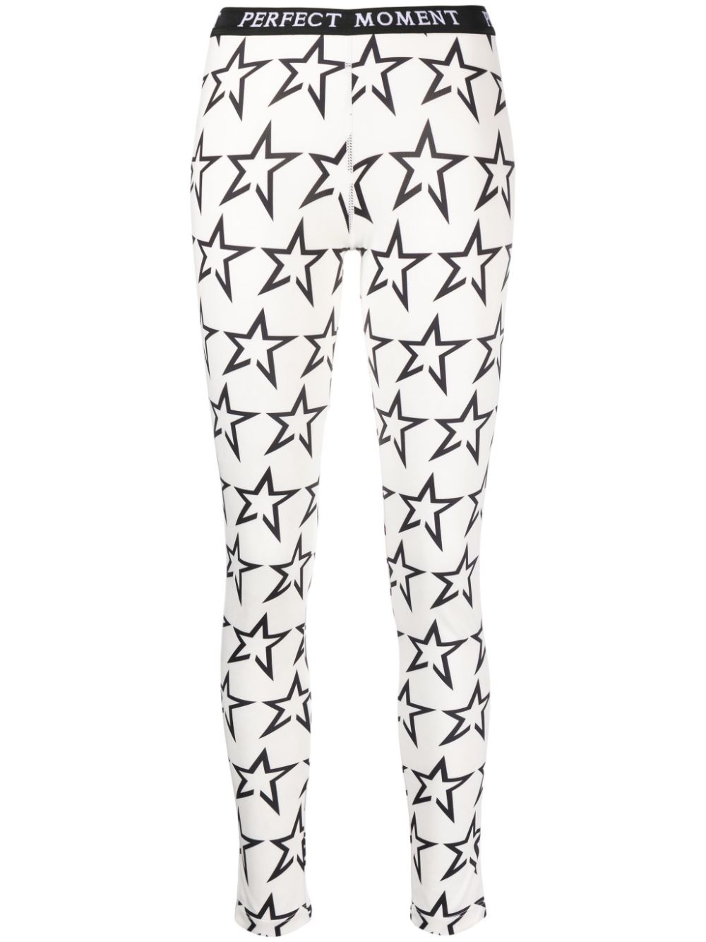 logo star-pattern leggings - 1