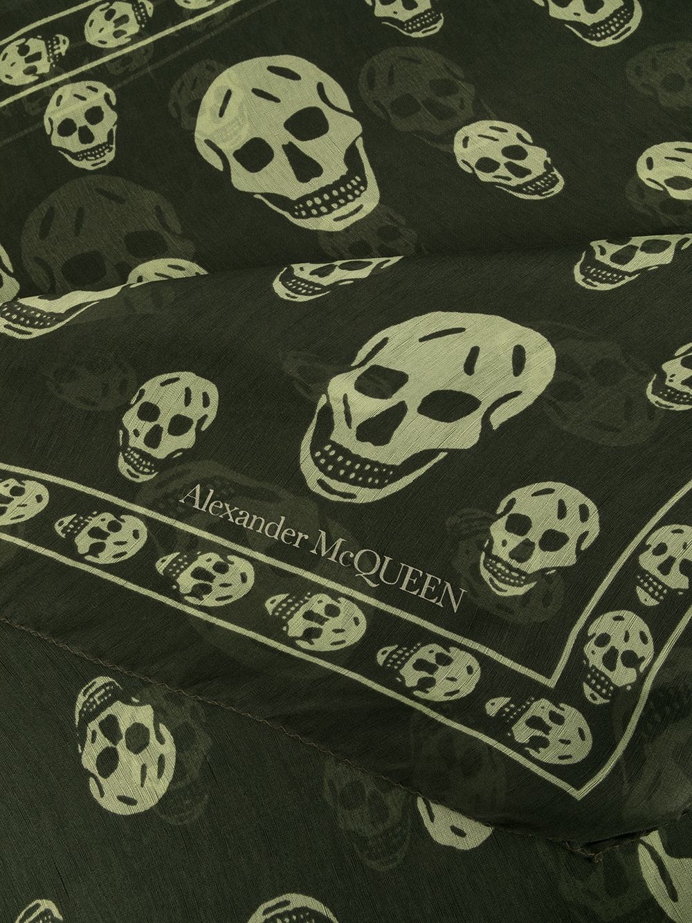 skulls printed scarf - 3