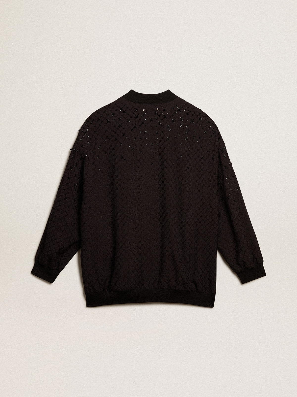 Women’s black cardigan with shaded embroidery - 6