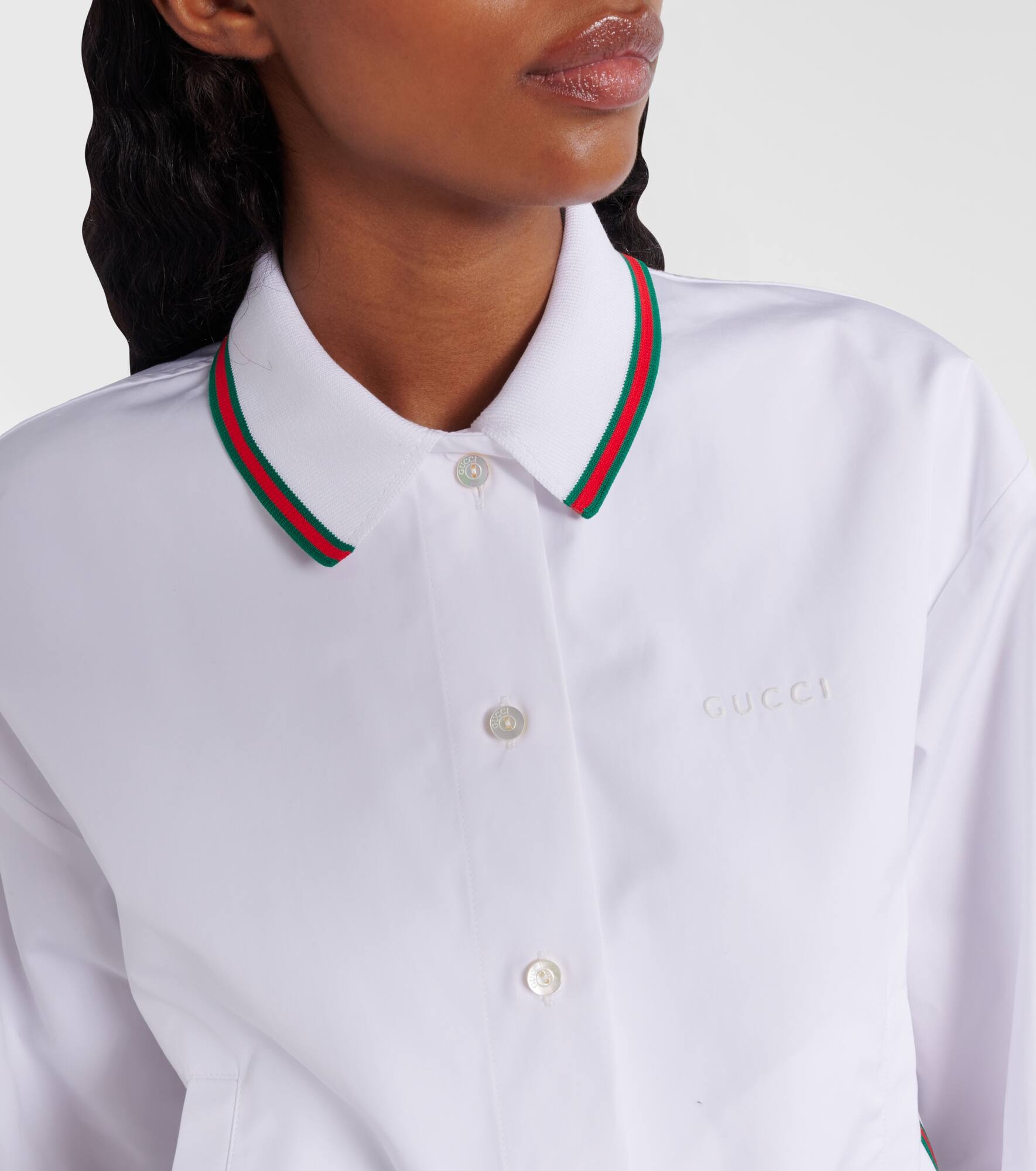 Web Stripe cotton poplin shirt - 5
