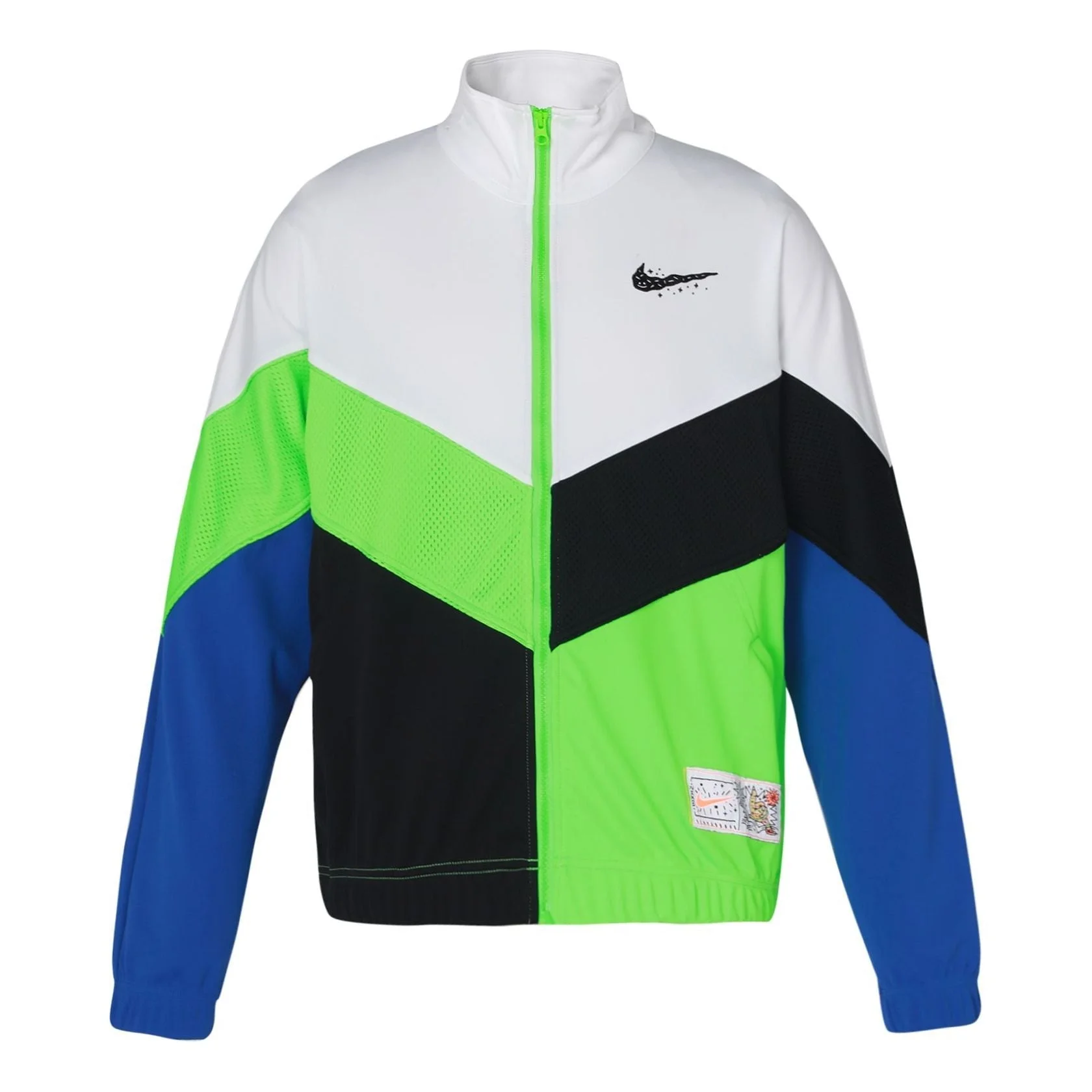 Nike Contrasting Colors Logo Athleisure Casual Sports Loose Jacket Multicolor DV3198-100 - 1