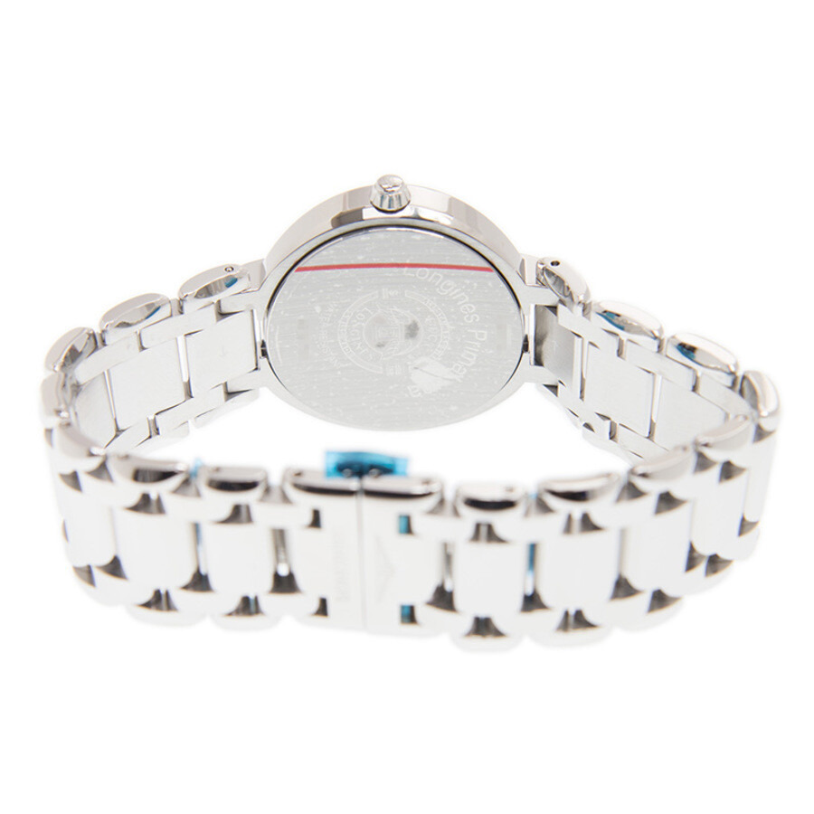Pre-owned Longines PrimaLuna Quartz Silver Dial Ladies Watch L8.116.4.71.6 - 4