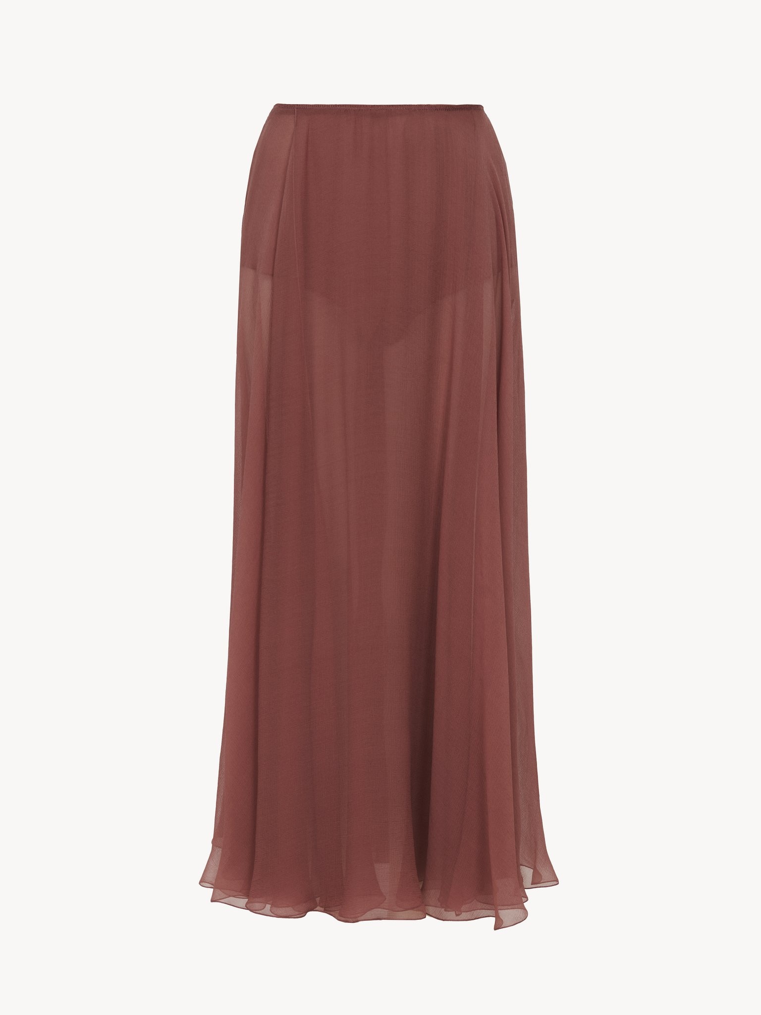 FLOU MIDI SKIRT IN SILK MOUSSELINE - 2