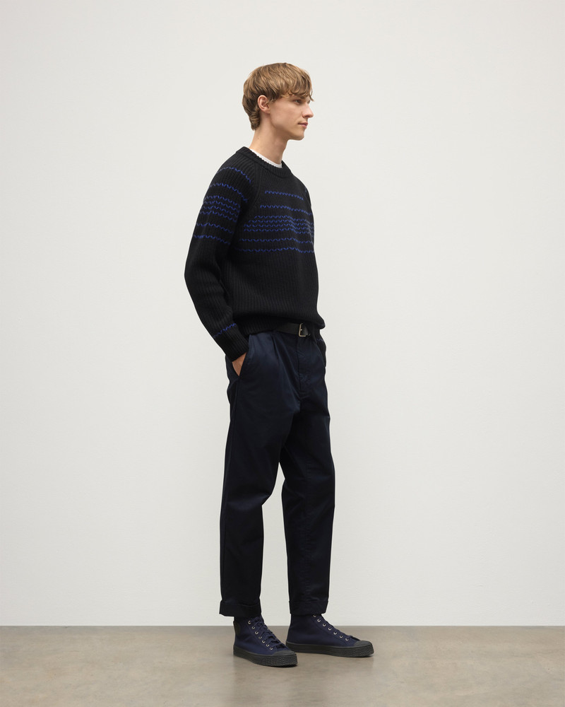 Summit Black & Blue Cashmere Jumper 4