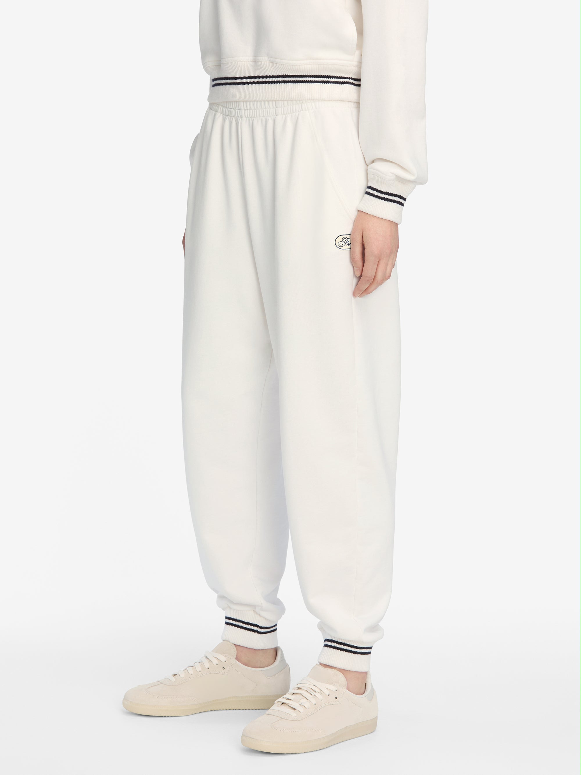 The Tennis Sweatpant in White - 5