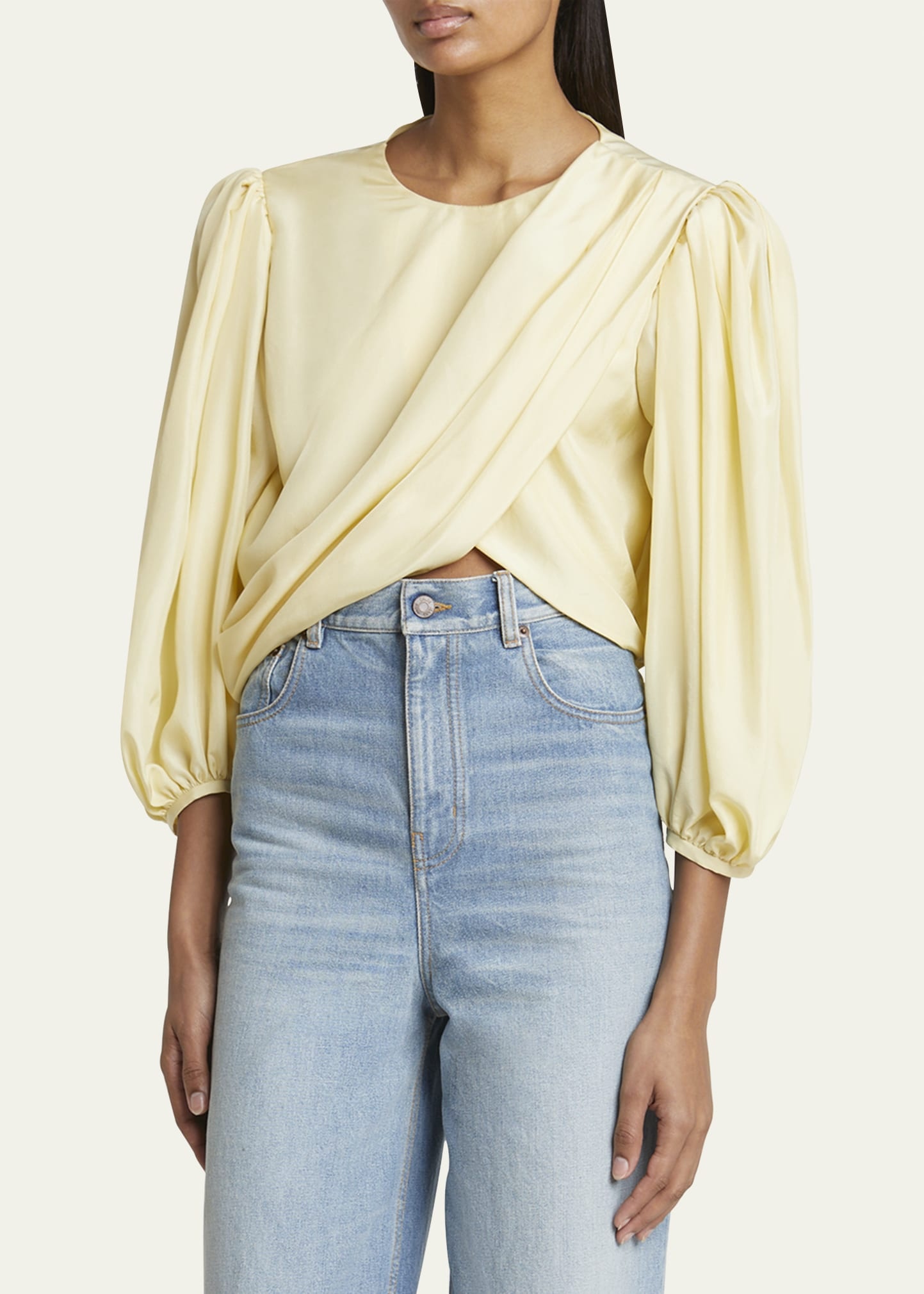 Draped Cropped Top - 4