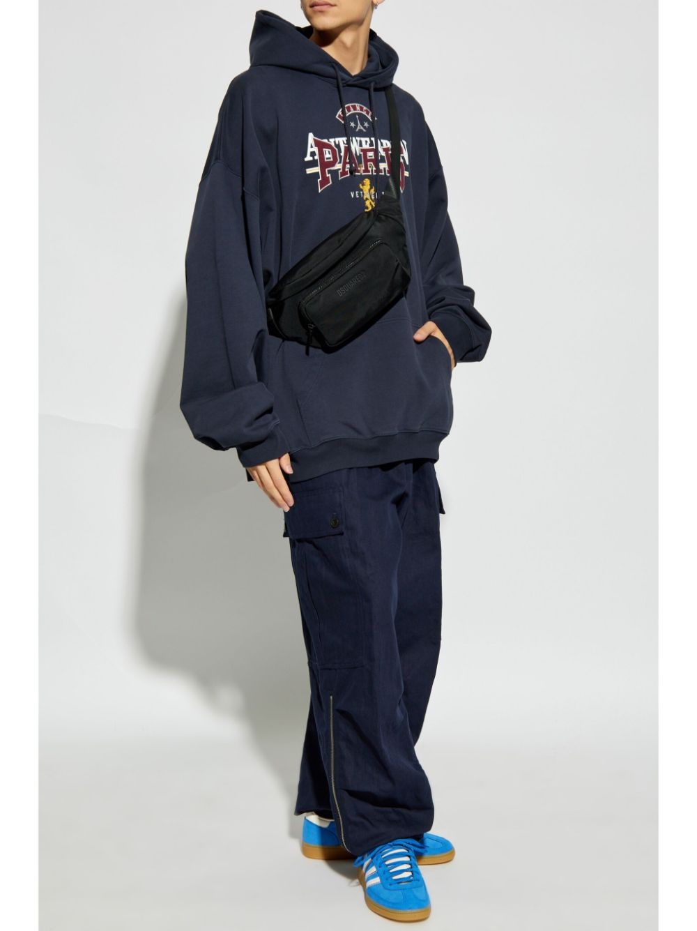 logo-embroidered hoodie - 2