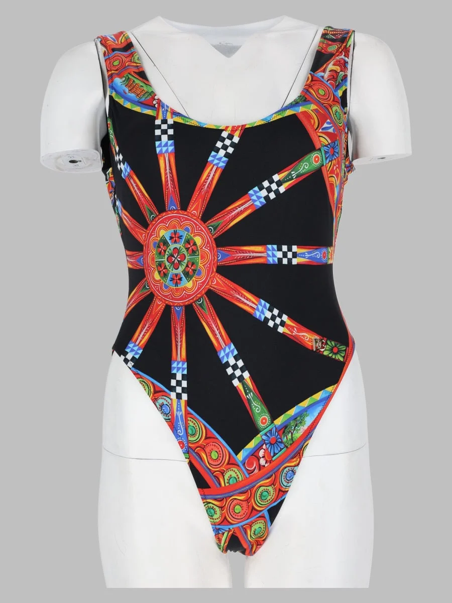 Dolce & Gabbana Women Costume Intero Olimpionico Stampa Carretto - 1