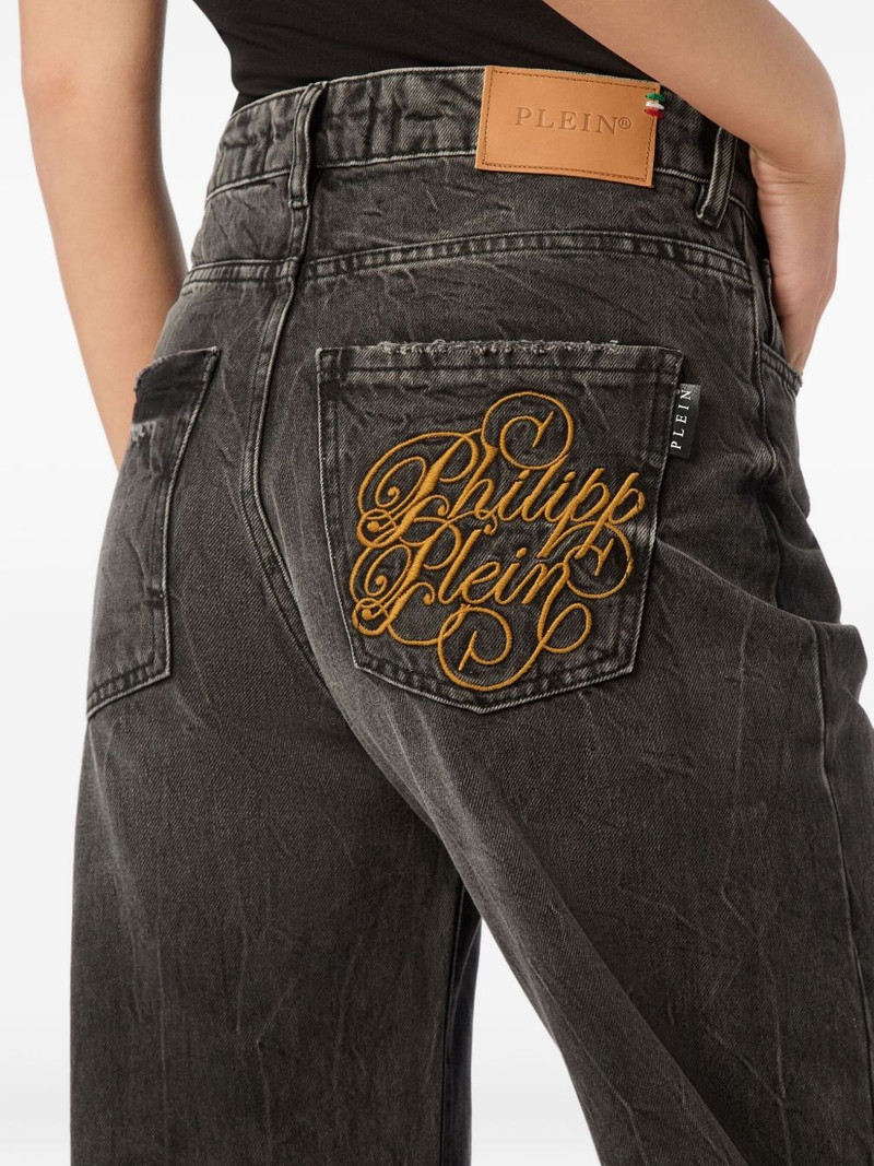 logo-embroidered jeans 3