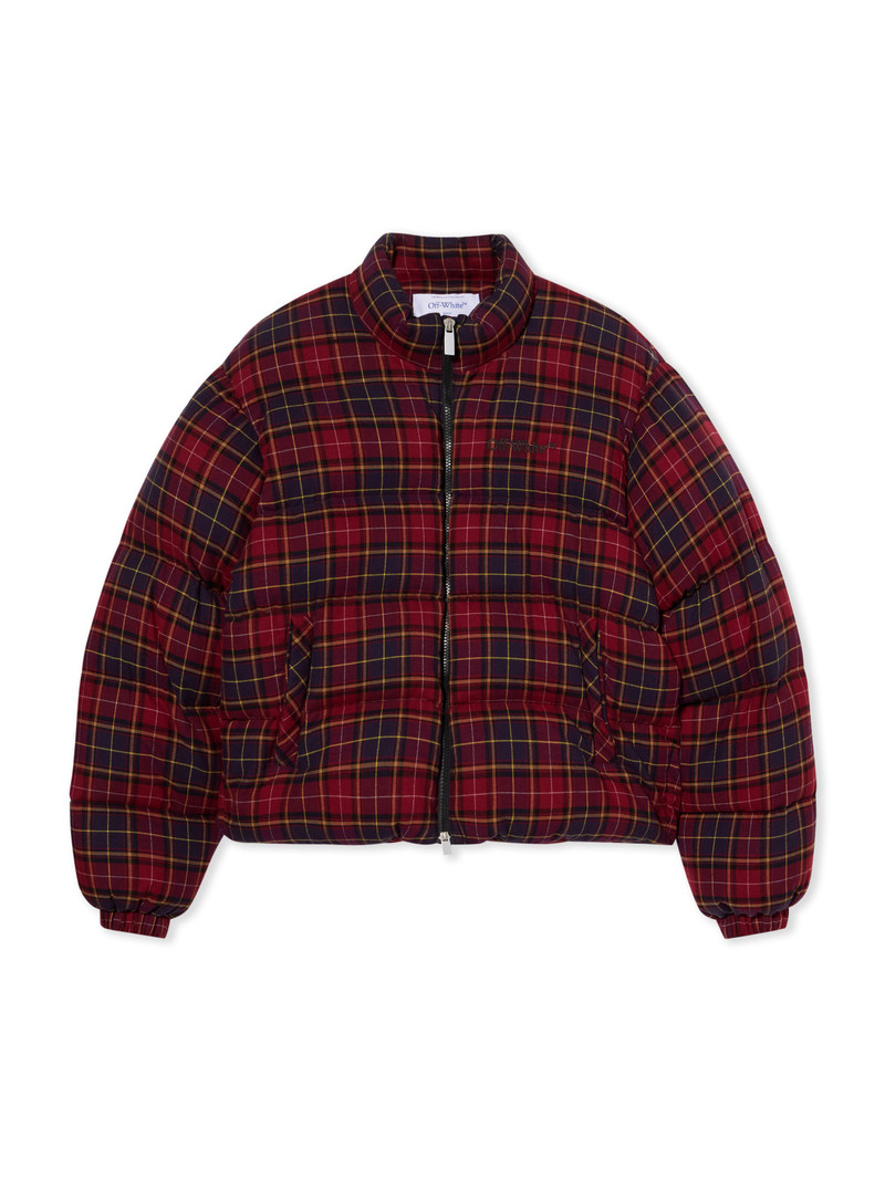 Off-White Spray Arrow Check Flannel Down Jacket outlook