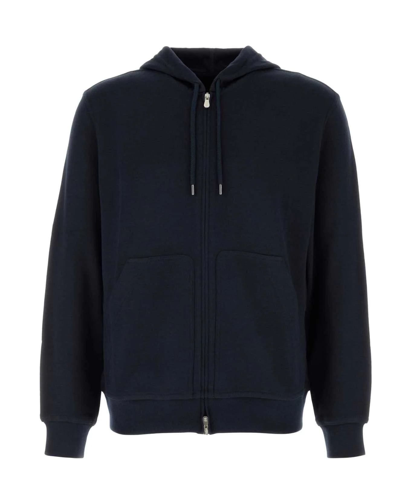 Dark Blue Cashmere Blend Sweatshirt - 1