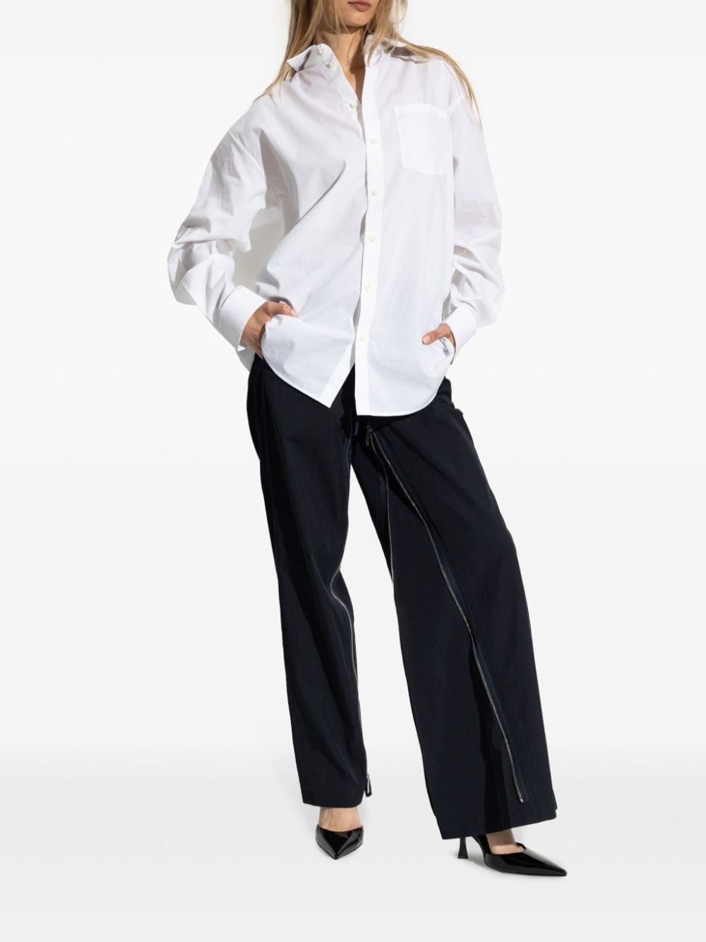 Zippered Leg Trousers - 2