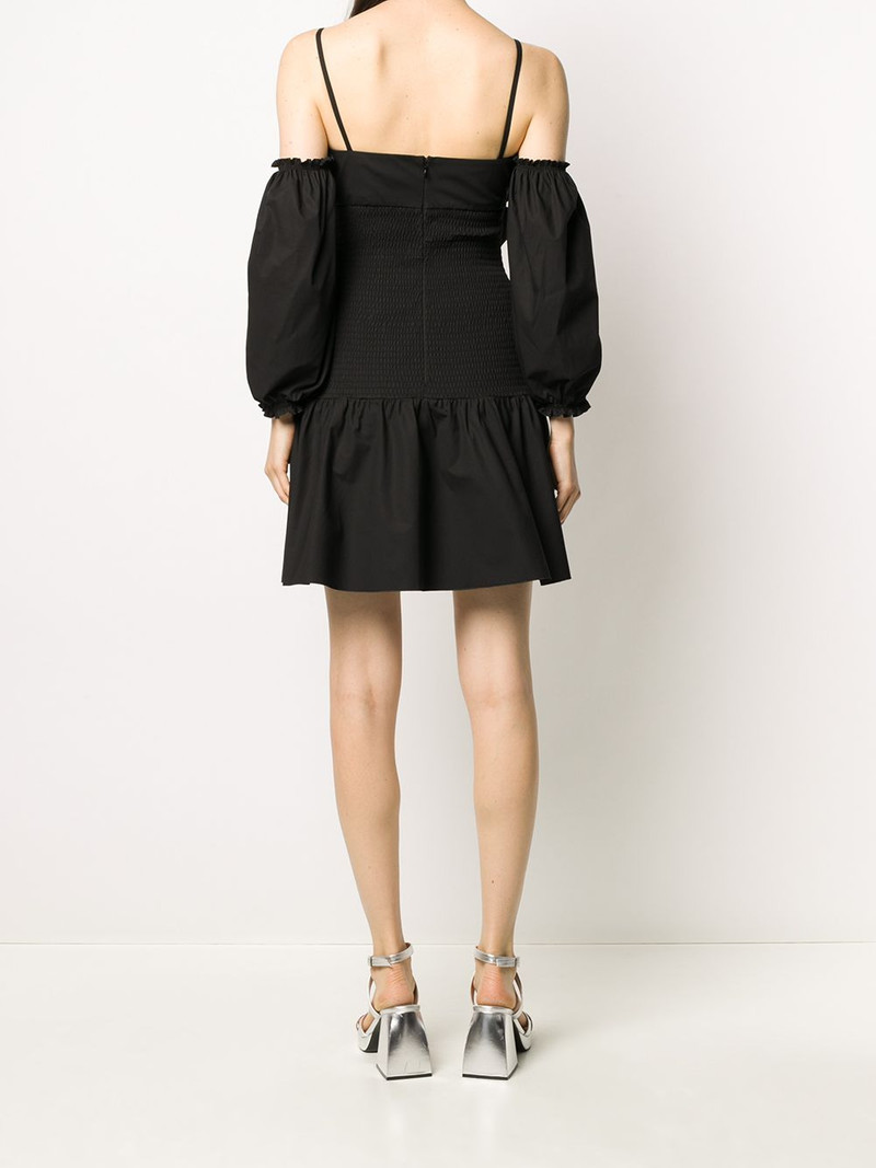 bow-detail poplin dress 4