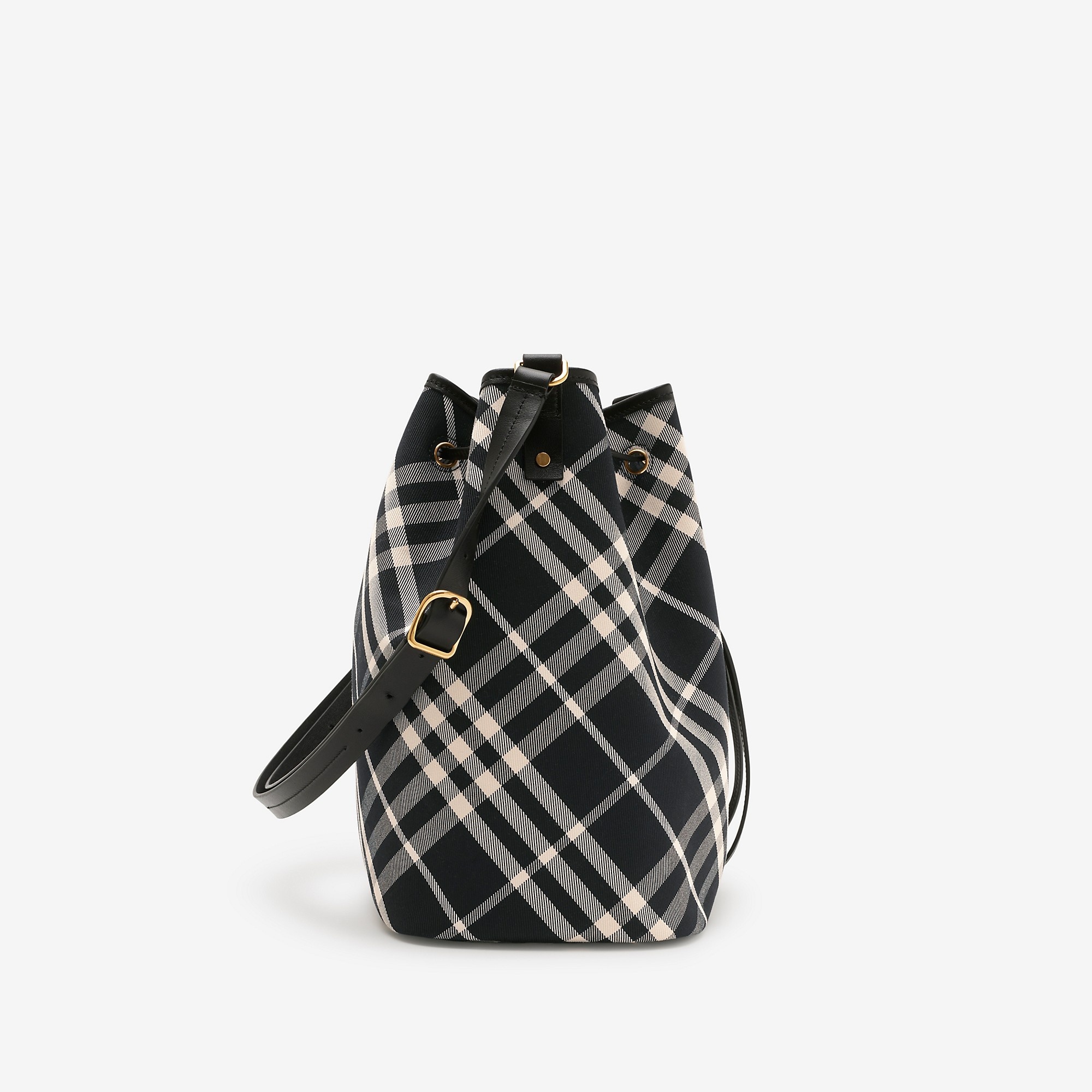 Medium Check Bucket Bag - 5