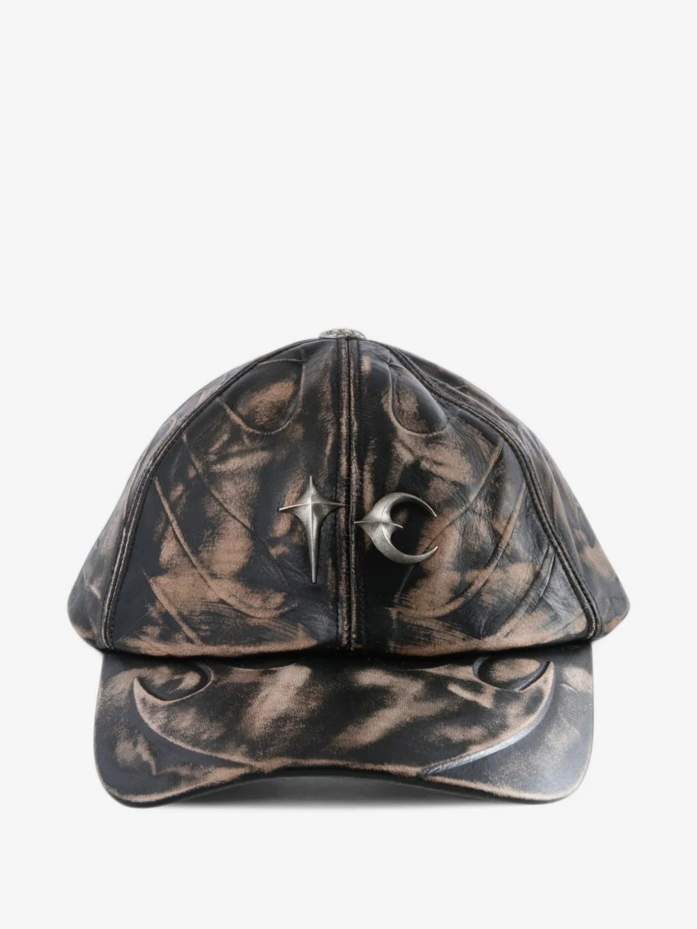 faded logo-plaque cap - 1