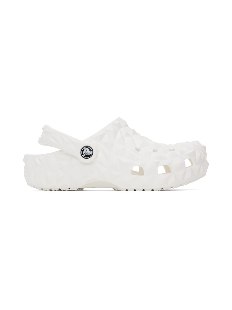 백색 고전적인 Geometric Clogs - 1