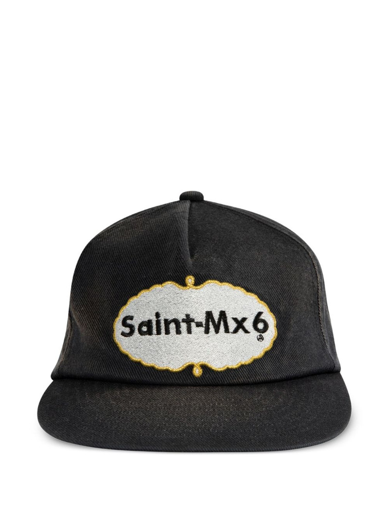 logo-embroidered cap 1