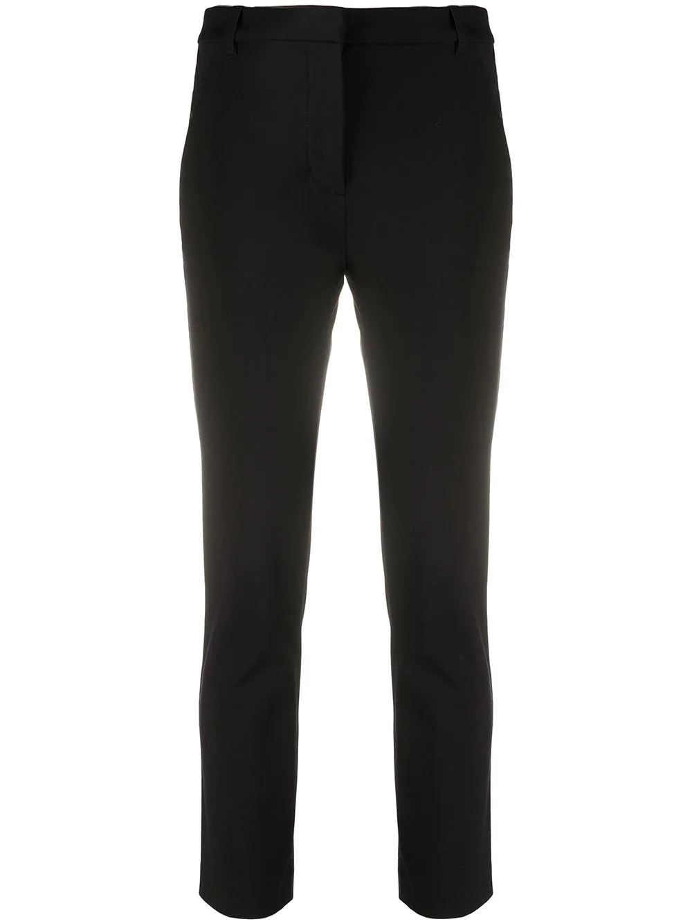 cropped straight-leg trousers - 1